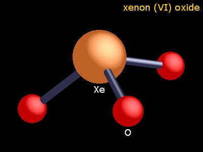 The xenon in xenon trioxide formally is in the oxidation state 6.