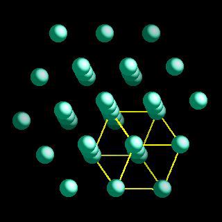 caesiumcrystal structure image (ball and stick style)