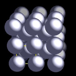 lithium crystal structure image (space filling style)