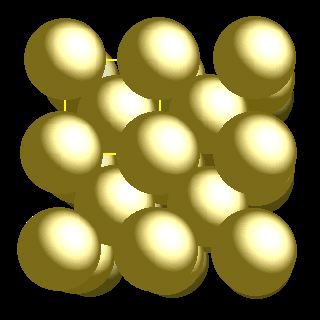 Sodium crystal structure image (space filling style)