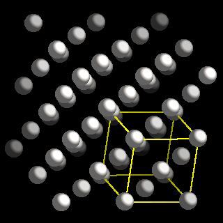 platinumcrystal structure image (ball and stick style)