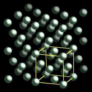 actiniumcrystal structure image (ball and stick style)