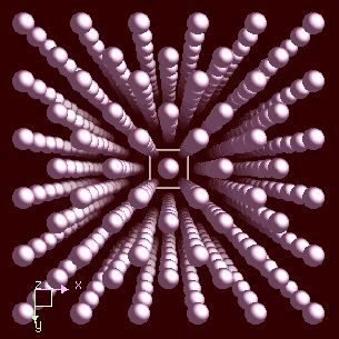 indiumcrystal structure image (ball and stick style)