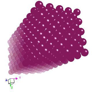 Ne crystal structure