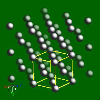leadcrystal structure image (ball and stick style)
