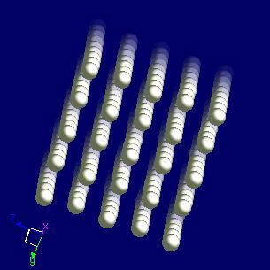 rhodiumcrystal structure image (ball and stick style)