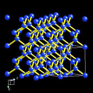 siliconcrystal structure image (ball and stick style)