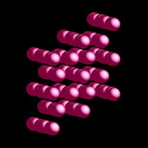 samariumcrystal structure image (ball and stick style)