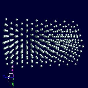 yttriumcrystal structure image (ball and stick style)