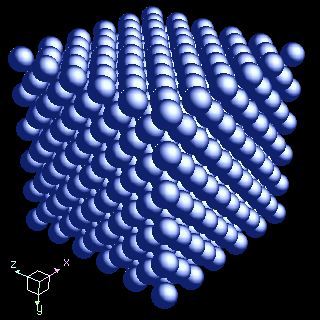 Cu crystal structure
