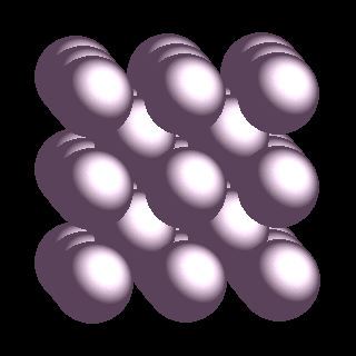 Mo crystal structure