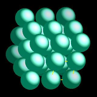 caesium crystal structure image (space filling style)