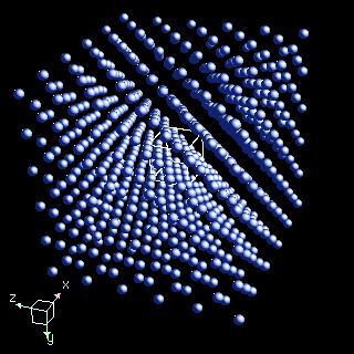 coppercrystal structure image (ball and stick style)