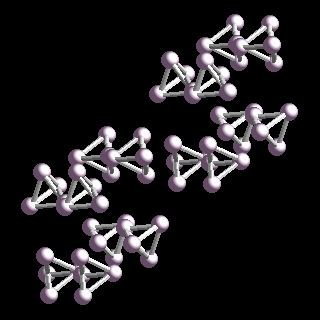 phosphoruscrystal structure image (ball and stick style)