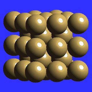tantalum crystal structure image (space filling style)