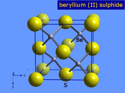 Crystal structure of beryllium sulphide