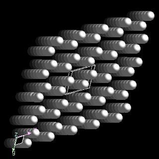cobaltcrystal structure image (ball and stick style)