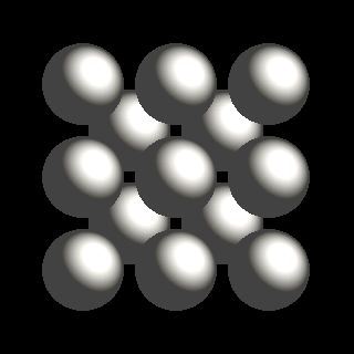 W crystal structure
