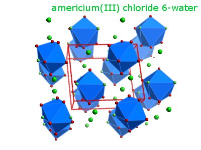 Crystal structure of hexaaquodichloroamericium chloride