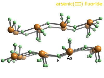 Crystal structure of arsenic trifluoride