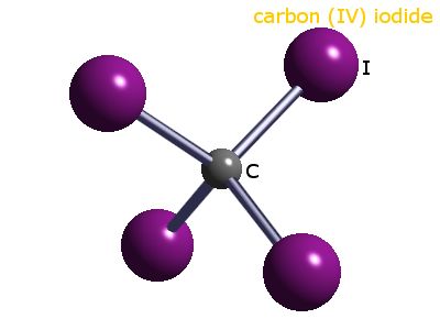 Crystal structure of carbon tetraiodide