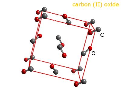 Crystal structure of carbon monoxide