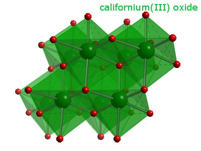 Crystal structure of dicalifornium trioxide