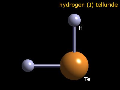 Crystal structure of hydrogen telluride