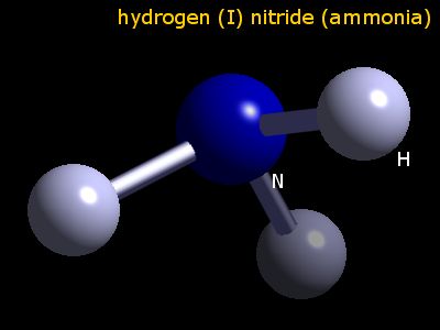 Crystal structure of ammonia