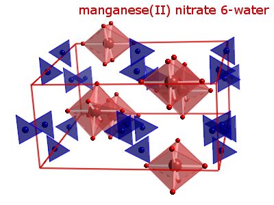 Crystal structure of manganese dinitrate hexahydrate