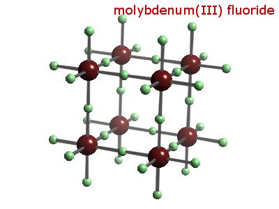 Crystal structure of molybdenum trifluoride