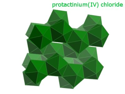 Crystal structure of protactinium tetrachloride