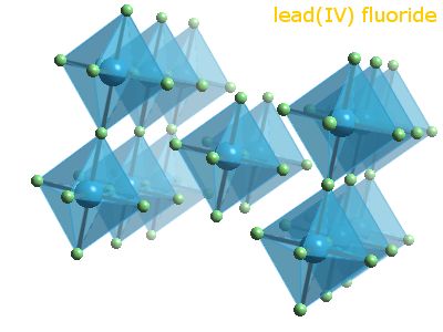Crystal structure of lead tetrafluoride
