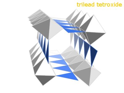 Crystal structure of trilead tetroxide