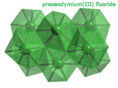 Crystal structure of praseodymium trifluoride