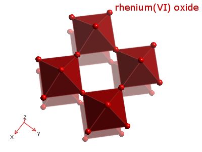 Crystal structure of rhenium trioxide