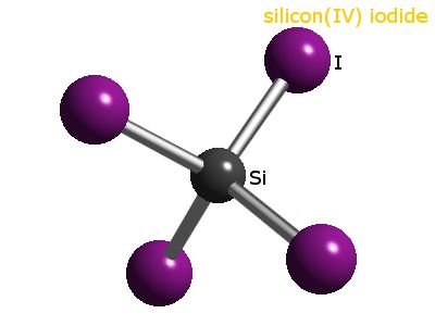 Crystal structure of silicon tetraiodide