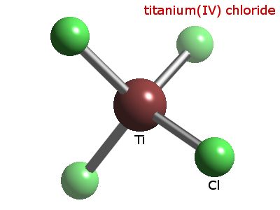 Crystal structure of titanium tetrachloride