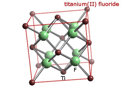 Crystal structure of titanium difluoride