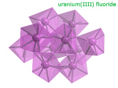 Crystal structure of uranium trifluoride