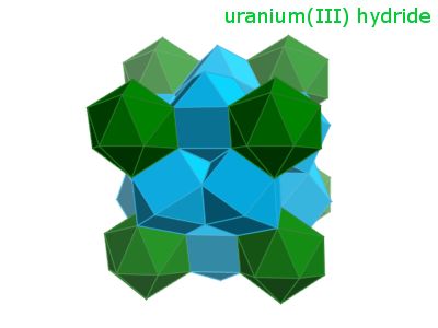 Crystal structure of uranium trihydride