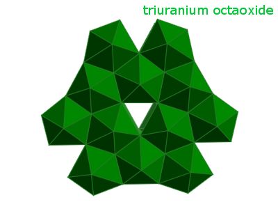 Crystal structure of triuranium octaoxide