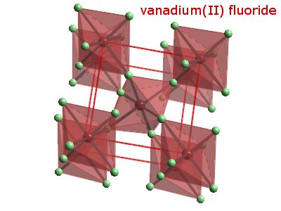 Crystal structure of vanadium difluoride