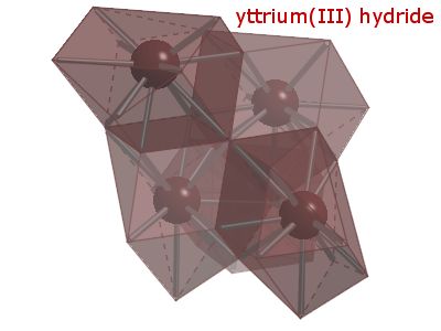 Crystal structure of yttrium trihydride
