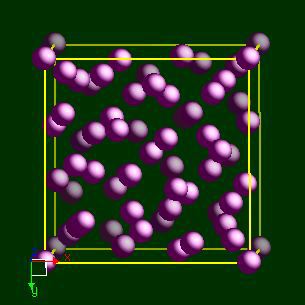 Manganese crystal structure image (ball and stick style)