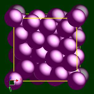 Manganese crystal structure image (space filling style)
